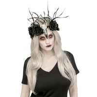 Гарван Череп лента за глава Хелоуин костюм аксесоар, Черно, начин да празнуват