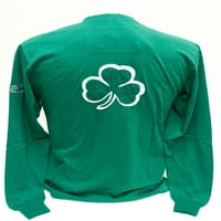 Ирландска зелена тениска с дълъг ръкав-Донегал Бей-Унисе-КСКСЛ