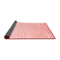Ahgly Company Indoor Square Solid Red Modern Reaf Rugs, 8 'квадрат