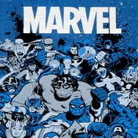 Marvel The Avengers Boys Ексклузивен 4- Графична тениска на тона на екипа
