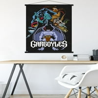 Disney Gargoyles - Групов стенен плакат с дървена магнитна рамка, 22.375 34