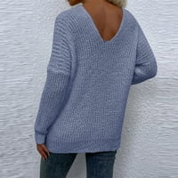 Dtydtpe дамски дълги ръкави върхове жени с дълги ръкави с дълги ръкави с една дума пуловери с пуловери за пуловери за жени за