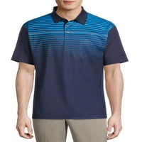 Бен Хоган Мъжки и големи мъже Изпълнение с къс ръкав избледнял печат голф поло риза, до размер 5xl