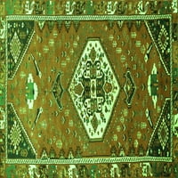 Ahgly Company Indoor Rectangle Персийски зелени традиционни килими, 7 '10'