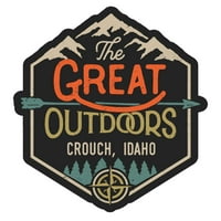 Crouch Idaho страхотния дизайн на външния дизайн винилов стикер
