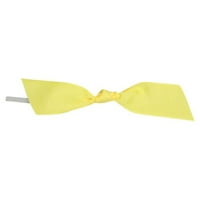 Хартия Grosgrain Twist Tie Flair Bows, лимоново жълто, в, 100 опаковки