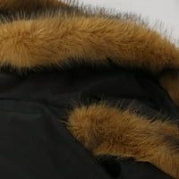 Женски палта женски плътна цветна цип джобна качулка и върхове с дълъг ръкав дълги зимни палта за жени