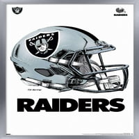 Las Vegas Raiders - Плакат за стена за капене на шлем, 22.375 34