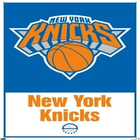 New York Knicks - Плакат за стена с лого с pushpins, 22.375 34