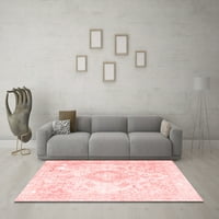 Ahgly Company Indoor Round Персийски червени традиционни килими, 7 'кръг