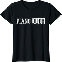 Тениска за подарък за пианист на пиано клавиатура
