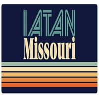 Iatan Missouri Vinyl Decal Sticker Retro дизайн