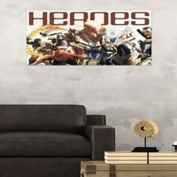 Marvel Comics - Marvel 80th Anniversary - Heroes Wall Poster, 22.375 34