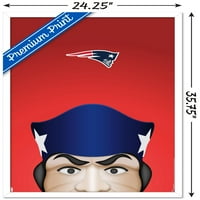 New England Patriots - S. Preston Mascot Pat Wall Poster, 22.375 34