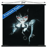 Комикси - Catwoman - Портрет стенен плакат с дървена магнитна рамка, 22.375 34