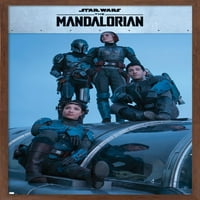 Междузвездни войни: Мандалорският сезон - мандалорски групов стенен плакат, 22.375 34