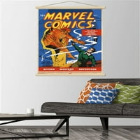 Marvel Comics - Първият плакат на Marvel Comics Wall с дървена магнитна рамка, 22.375 34