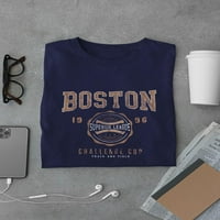 Retro College Boston Sport Art Тениска Мъже -Маг от Shutterstock, мъжки големи