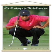 Tiger Woods - The Ball & Me 24 40 в рамка плакат