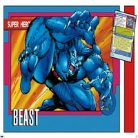 Marvel Trading Cards - Плакат за стена Beast, 14.725 22.375