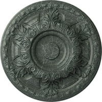 Екена мелница 1 2 од 3 4 П Гранада таван медальон, ръчно рисувани Атински зелено пращене