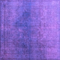 Ahgly Company Indoor Rectangle Persian Purple Bohemian Area Rugs, 5 '8'