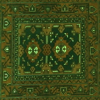 Ahgly Company Indoor Rectangle Persian Green Традиционни килими, 3 '5'