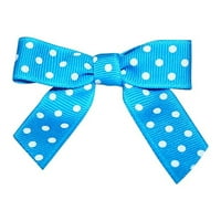 Paper Grosgrain Twist Tie Bows, Turquoise, In, 100 пакета