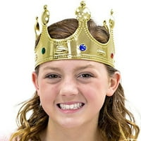 Златен крал и кралица корона Хелоуин костюм аксесоар-Облечи тема парти ролеви игри & косплей Шапки