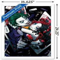 Комикси - Harley Quinn Anime - Joker Hug в рамка плакат