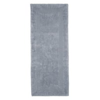 Somerset Home памучен обратим дълъг килим за баня - сребро - 24x60