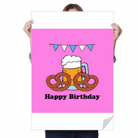 Английски поничка закуска рожден ден бира декорация плакат за игра на тапет
