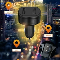 Зарядно за автомобили пластмаса в реално време Dual USB адаптер за проследяване на устройството за автомобилни устройства за автомобилни