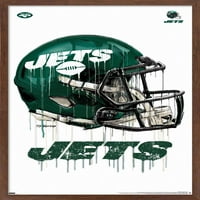 New York Jets - Плакат за стена за капене, 14.725 22.375