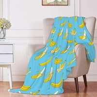 Дърво банан плодов руно фланел леки одеяла плюшени микрофибърни спални спални одеяло за дивана и легло за тийнейджъри