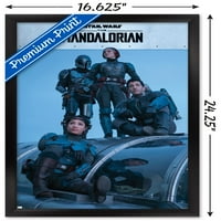 Междузвездни войни: Мандалорският сезон - мандалорски групов стенен плакат, 14.725 22.375