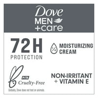 Dove Men+Care 72h Антиперспирант дезодорант Стик Чист комфорт, 2. Оз, пакет с близнаци