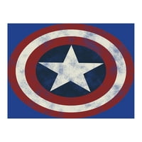 Тениска Капитан Америка Момче С Къс Ръкав, Размери 4-18