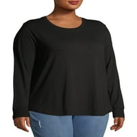 Тера & Скай Дълъг Ръкав Пуловер Спокойна Годни Тениска Пакет